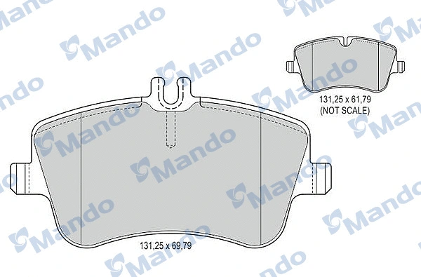 Brake Pad Set, disc brake (MBF015149)