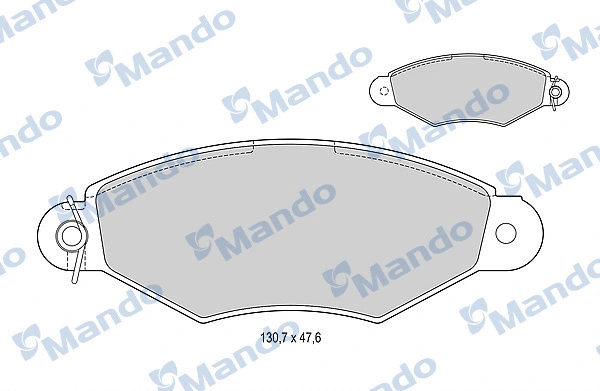 Brake Pad Set, disc brake (MBF015005)