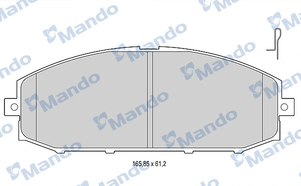 Brake Pad Set, disc brake (MBF015736)