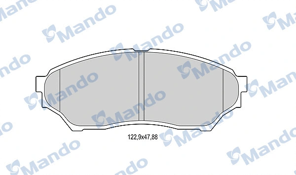 Brake Pad Set, disc brake (MBF015703)