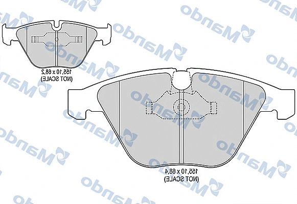 Brake Pad Set, disc brake (MBF015190)