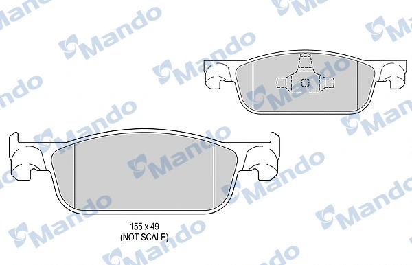 Brake Pad Set, disc brake (MBF015302)