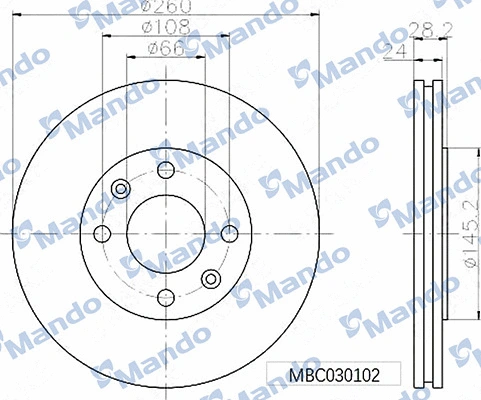 Brake Disc (MBC030102)