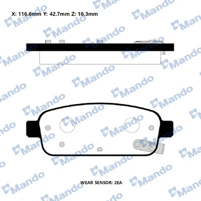 Brake Pad Set, disc brake (RMPD31NS)
