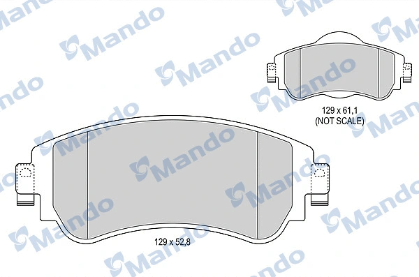 Brake Pad Set, disc brake (MBF015939)