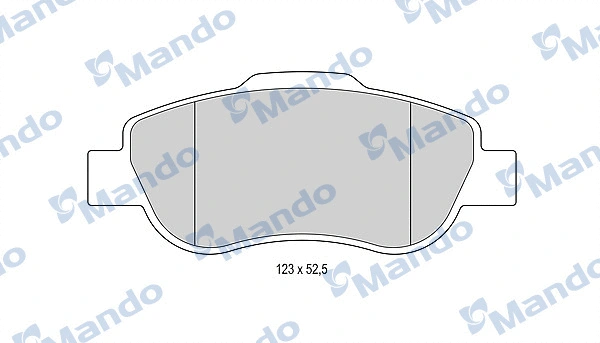 Brake Pad Set, disc brake (MBF015951)