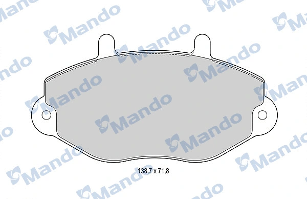 Brake Pad Set, disc brake (MBF015010)