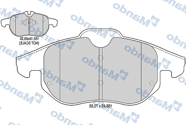 Brake Pad Set, disc brake (MBF015181)