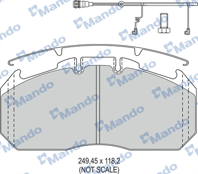 Brake Pad Set, disc brake (MBF016101)