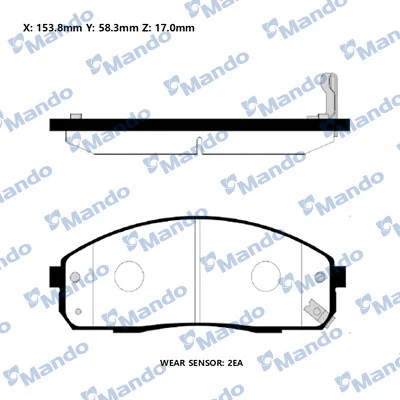 Brake Pad Set, disc brake (RMPH30)