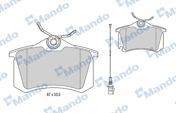 Brake Pad Set, disc brake (MBF015810)