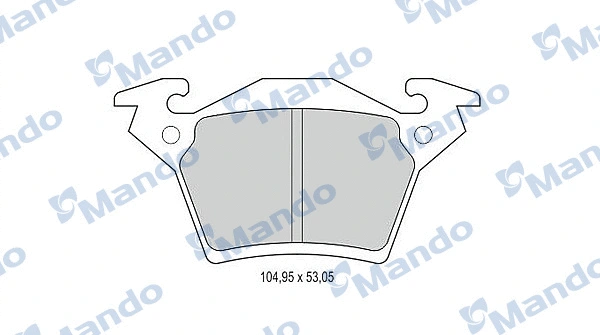 Brake Pad Set, disc brake (MBF015663)