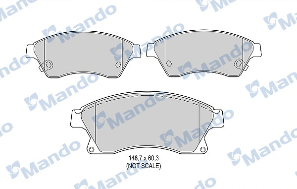 Brake Pad Set, disc brake (MBF015259)