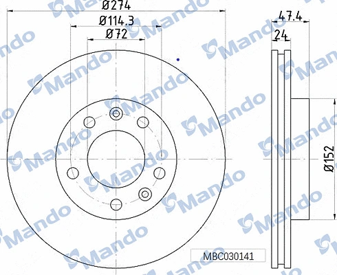Brake Disc (MBC030141)