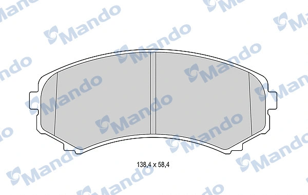 Brake Pad Set, disc brake (MBF015633)