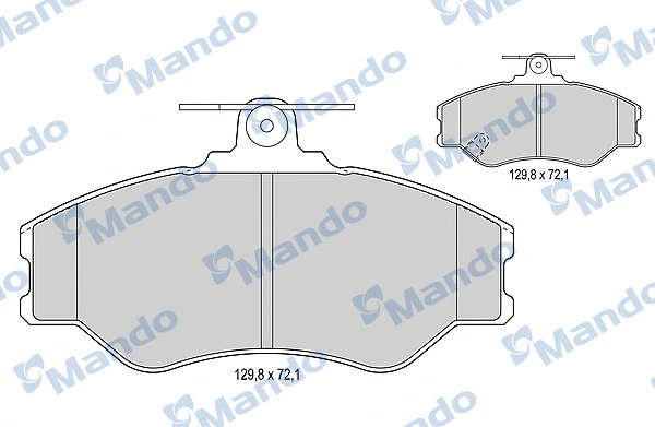 Brake Pad Set, disc brake (MBF015015)