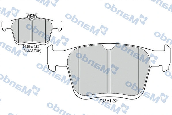 Brake Pad Set, disc brake (MBF015920)