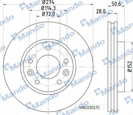 Brake Disc (MBC030170)