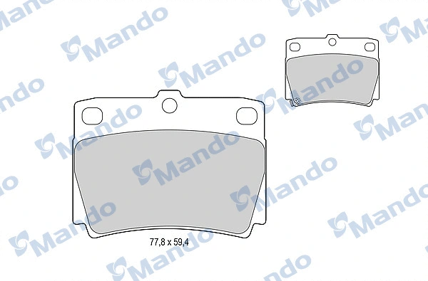 Brake Pad Set, disc brake (MBF015716)