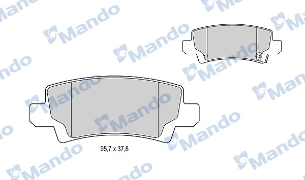 Brake Pad Set, disc brake (MBF015176)
