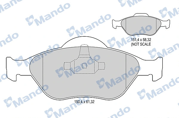 Brake Pad Set, disc brake (MBF015145)