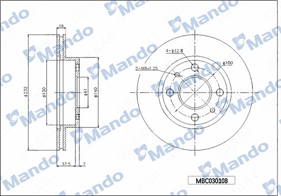 Brake Disc (MBC030108)