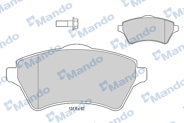 Brake Pad Set, disc brake (MBF015600)