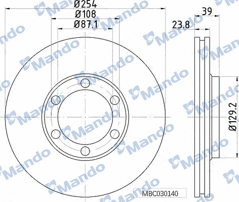 Brake Disc (MBC030140)
