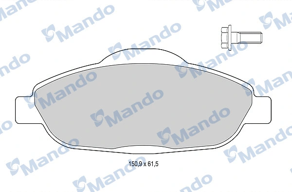 Brake Pad Set, disc brake (MBF015237)