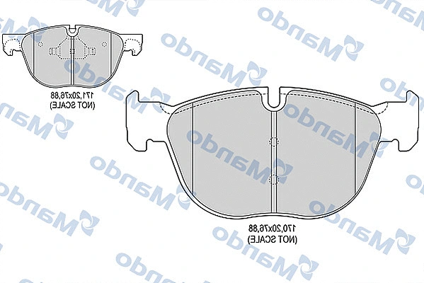 Brake Pad Set, disc brake (MBF015256)