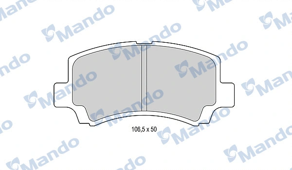 Brake Pad Set, disc brake (MBF015837)