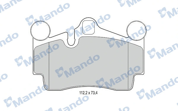 Brake Pad Set, disc brake (MBF015374)