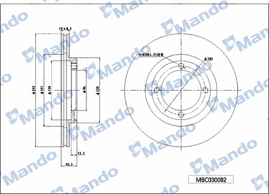 Brake Disc (MBC030082)