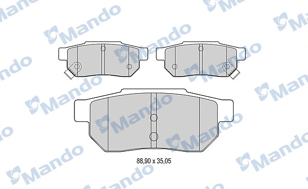 Brake Pad Set, disc brake (MBF015531)