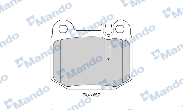 Brake Pad Set, disc brake (MBF015156)