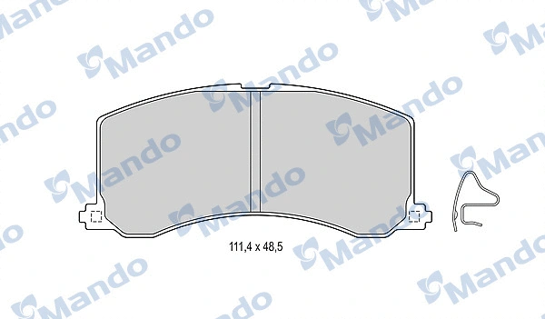 Brake Pad Set, disc brake (MBF015834)