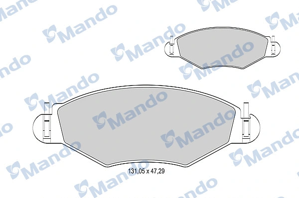 Brake Pad Set, disc brake (MBF015163)