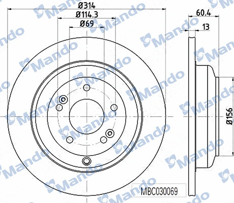Brake Disc (MBC030069)