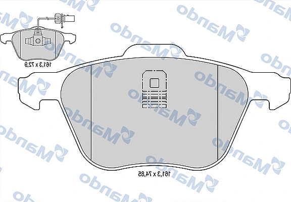 Brake Pad Set, disc brake (MBF016042)