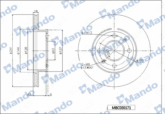 Brake Disc (MBC030171)