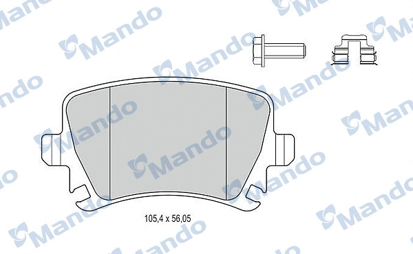 Brake Pad Set, disc brake (MBF015194)