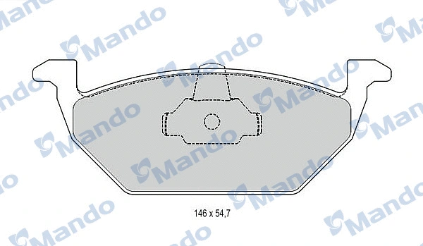 Brake Pad Set, disc brake (MBF015144)
