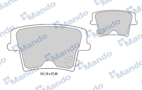 Brake Pad Set, disc brake (MBF015446)
