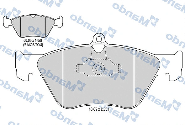 Brake Pad Set, disc brake (MBF015757)