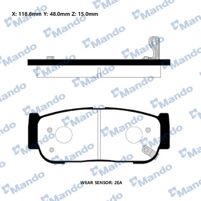Brake Pad Set, disc brake (RMPD38)