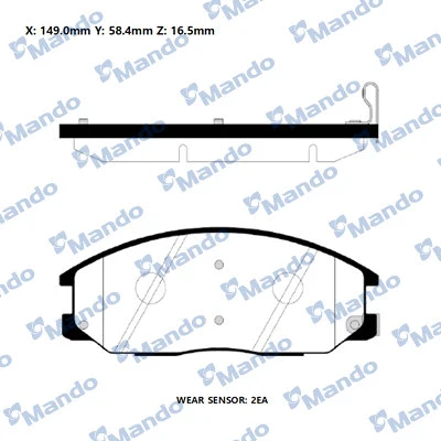 Brake Pad Set, disc brake (RMPH27NS)
