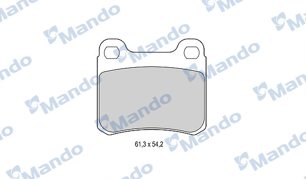 Brake Pad Set, disc brake (MBF015066)