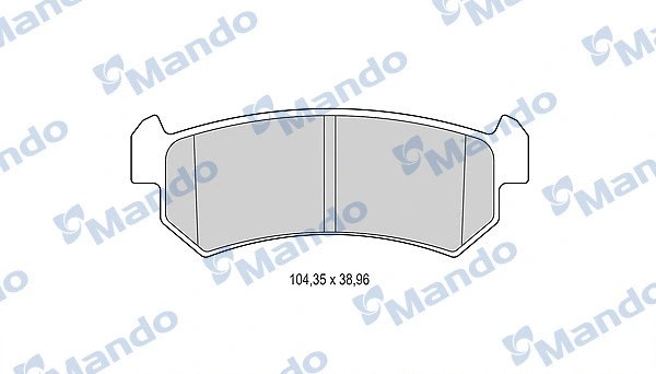 Brake Pad Set, disc brake (MBF015929)