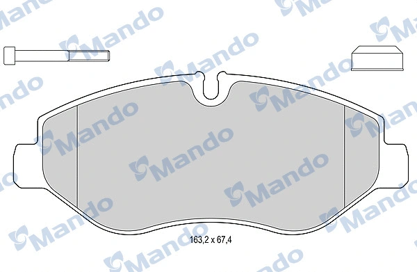 Brake Pad Set, disc brake (MBF015749)