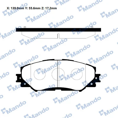 Brake Pad Set, disc brake (RMPT08NS)